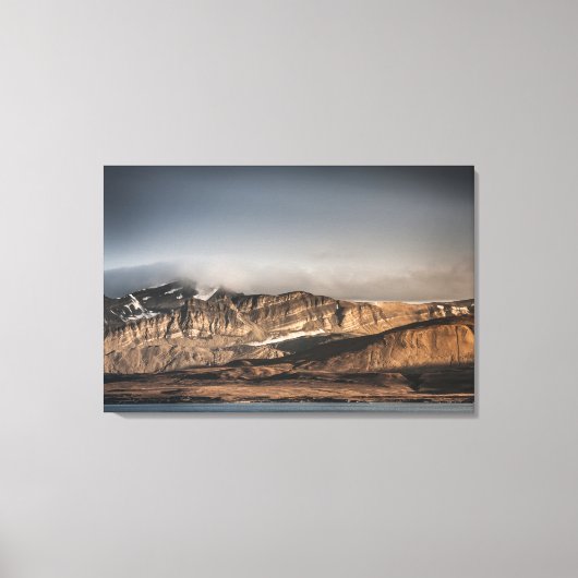 Landschapsfoto van Svalbard Canvas Afdruk (Voorkant)