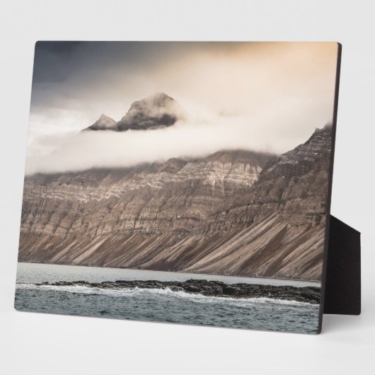 Landschapsfoto van Svalbard Fotoplaat (Zijkant)