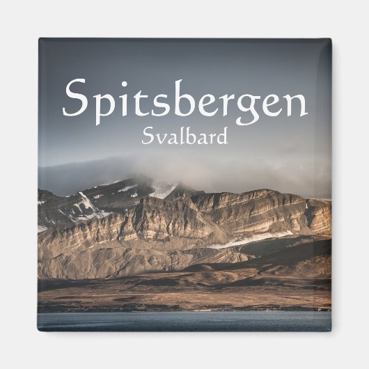 Landschapsfoto van Svalbard Magneet (Voorkant)