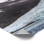 Landschapsfoto van Svalbard Poster (Hoek)