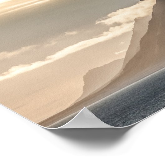 Landschapsfoto van Svalbard Poster (Hoek)