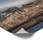 Landschapsfoto van Svalbard Poster (Hoek)