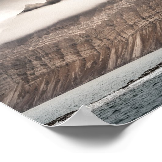 Landschapsfoto van Svalbard Poster (Hoek)