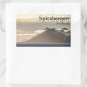 Landschapsfoto van Svalbard Rechthoekige Sticker (Tas)