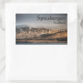 Landschapsfoto van Svalbard Rechthoekige Sticker (Tas)