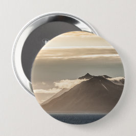 Landschapsfoto van Svalbard Ronde Button 4,0 Cm