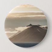 Landschapsfoto van Svalbard Ronde Button 4,0 Cm (Voorkant)