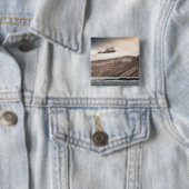 Landschapsfoto van Svalbard Vierkante Button 5,1 Cm (In situ)