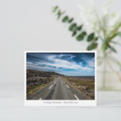 Landschapsfoto van wegreisweg briefkaart (Staand voorkant)