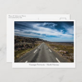 Landschapsfoto van wegreisweg briefkaart (Voorkant / Achterkant)