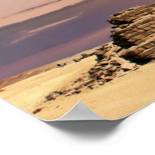 Landschapsfotografie: Giza Pyramid Complex Egypte Poster (Hoek)