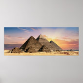 Landschapsfotografie: Giza Pyramid Complex Egypte Poster (Voorkant)
