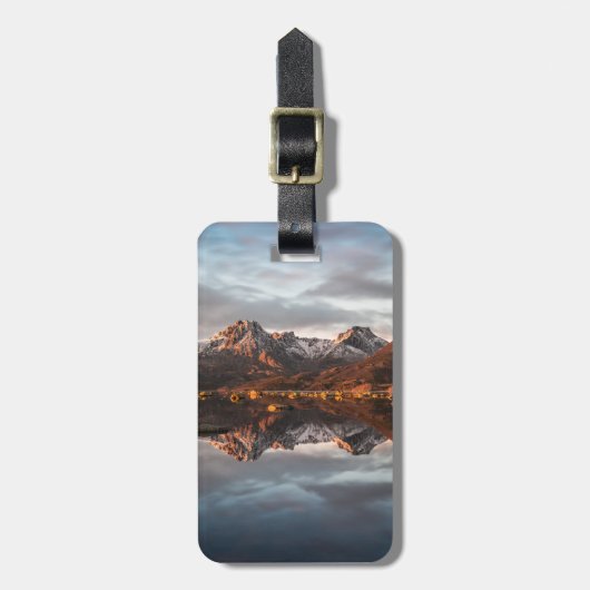 Landschapsfotografie in het noordgebergte bagagelabel (Voorkant verticaal)