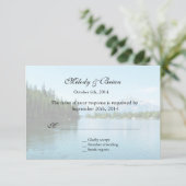 landschapsfotografie RSVP trouwuitnodigingen (Staand voorkant)