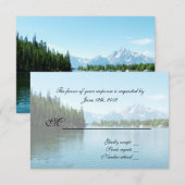 landschapsfotografie RSVP trouwuitnodigingen. (Voorkant / Achterkant)