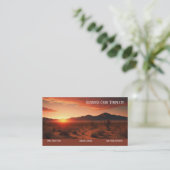 Landschapsfotografie Sunset Desert Visitekaartje (Staand voorkant)