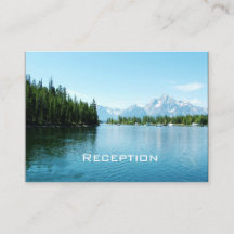 Landschapsfotografie trouwkaarten voor receptie.