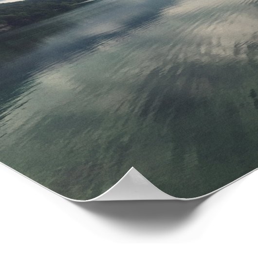 Landschapsfotografie van het berggebied poster (Hoek)