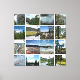 Landschapsfotografie van Yellowstone National Park Canvas Afdruk