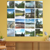 Landschapsfotografie van Yellowstone National Park Canvas Afdruk (Insitu (Woonkamer))