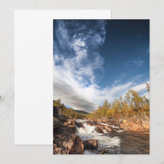 Landschapsfotokaart Noorwegen Save The Date (Voorkant / Achterkant)