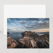 Landschapsfotokaart van de kust van Noorwegen (Voorkant / Achterkant)