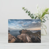 Landschapsfotokaart van de kust van Noorwegen (Staand voorkant)