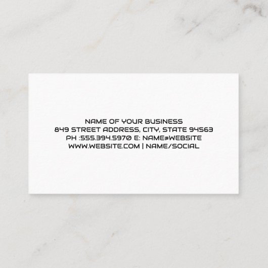 Landschapsgazon en Struiken Visitekaartje (Achterkant)