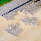 Landschapsgebergte Como Italië Legpuzzel (Zijkant)