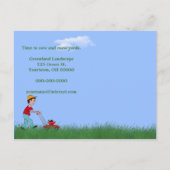 landschapsgras macro aankondigingskaart (Achterkant)