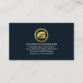 Landschapsgrens voor creatieve gebouwen visitekaartje (Achterkant)