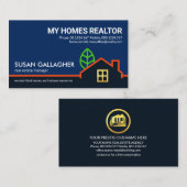 Landschapsgrens voor creatieve gebouwen visitekaartje (Voorkant / Achterkant)