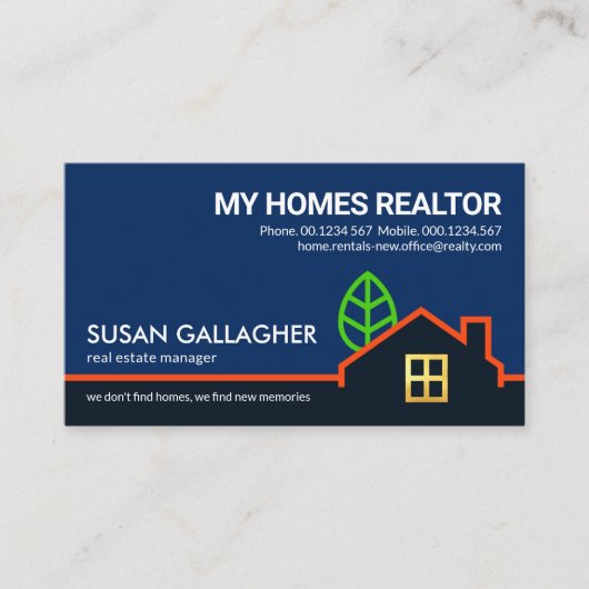 Landschapsgrens voor creatieve gebouwen visitekaartje (Voorkant)