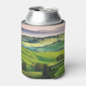 Landschapsgroen: licht geschilderde sereniteit blikjeskoeler (Blikje Voorkant)