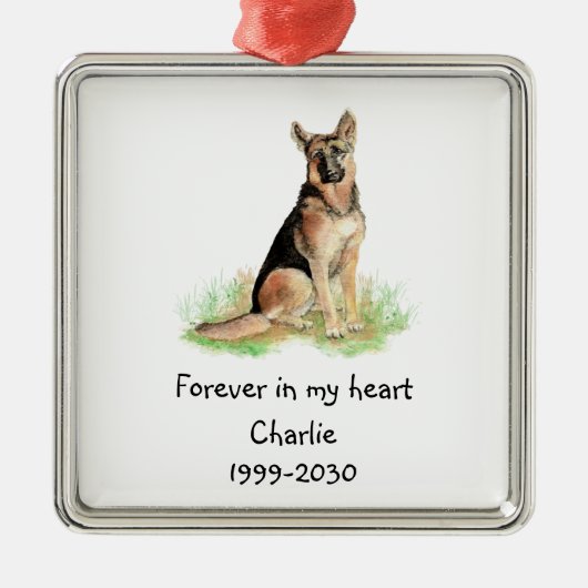 Landschapsgrootte Foto Memorial Keepomwille Pet Do Metalen Ornament (Voorkant)