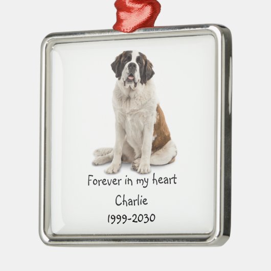 Landschapsgrootte Foto Memorial Keepomwille Pet Do Metalen Ornament (Links)