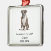 Landschapsgrootte Foto Memorial Keepomwille Pet Do Metalen Ornament (Links)
