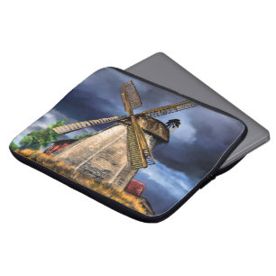 Landschapshoes van de Nederlandse Windmill-laptop Laptop Sleeve