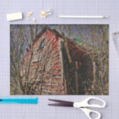  landschapshuis met roodbaars tissuepapier (Craft)