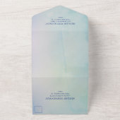 Landschapshuwelijk van de bergen van het eiland Tr All In One Uitnodiging (Buitenkant)