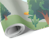 Landschapsillustratie Cadeaupapier (Rol Hoek)