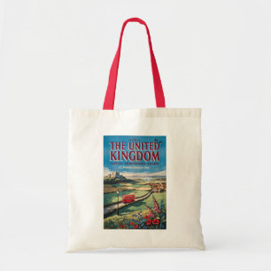 Landschapsillustratie Reis Kunst Verenigd Koninkri Tote Bag
