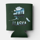 Landschapskaart voor Alaska Waterverf Blikjeskoeler (Achterkant)