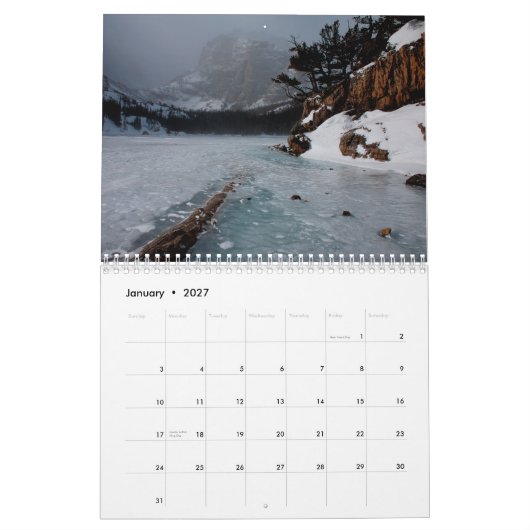 Landschapskalender 2012 kalender (Jan 2027)