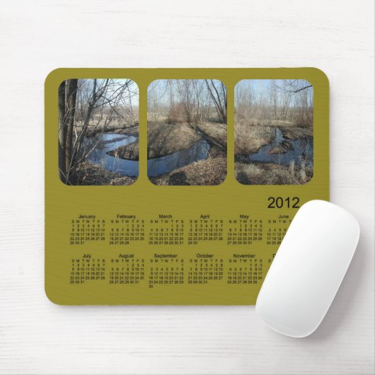 Landschapskalender 2012 muismat (Met muis)