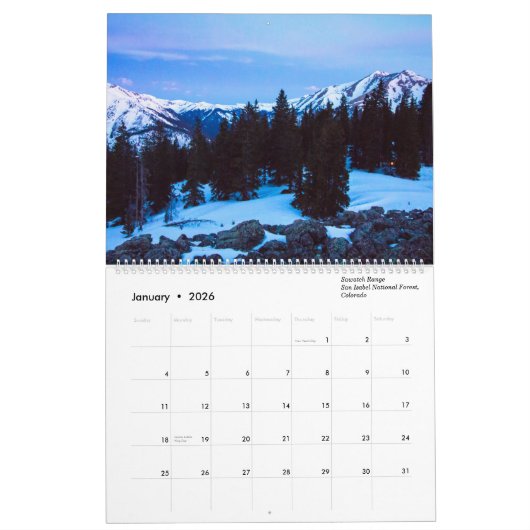 Landschapskalender Kalender (Jan 2026)