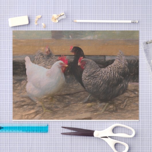 landschapskip tissuepapier (Craft)