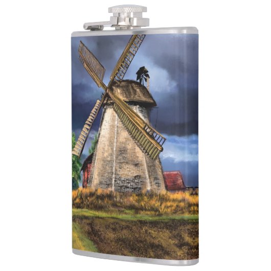 Landschapskolf van de Nederlandse windmolen Heupfles (Links)