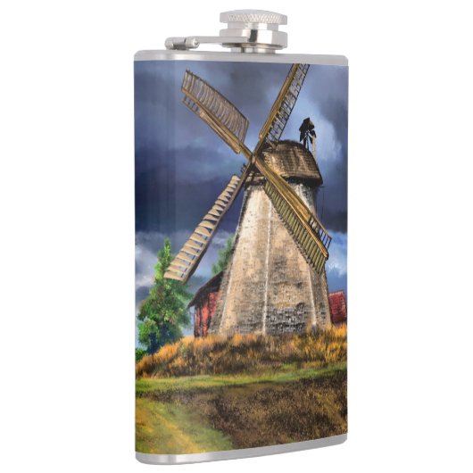 Landschapskolf van de Nederlandse windmolen Heupfles (Rechts)