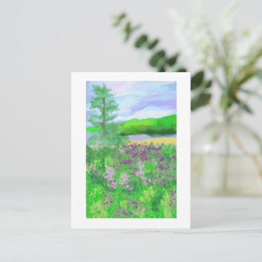 Landschapskunst bij gieterland briefkaart (Staand voorkant)